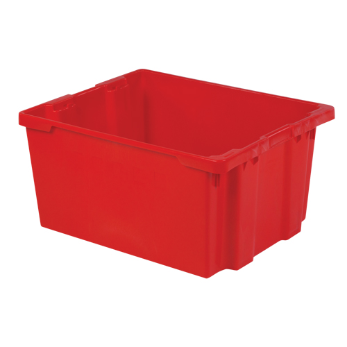 Contenants Stack-N-Nest Polylewton, 15,1" x 30,1" x 24", Rouge Distribution Industrielle GC