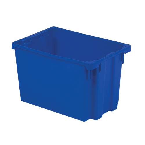 Contenants Stack-N-Nest Polylewton, 12,1" x 19,4" x 12,9", Bleu Distribution Industrielle GC