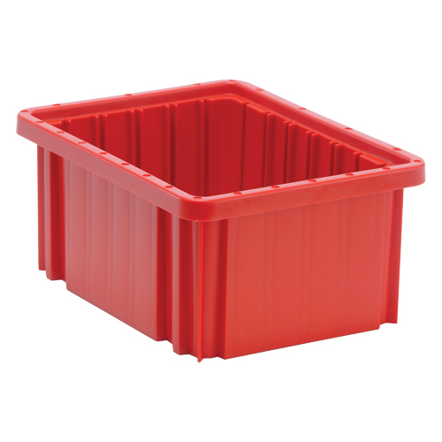 Contenants Divider Box, Plastique, 10,9" la x 8,3" p x 5" h, Rouge Distribution Industrielle GC