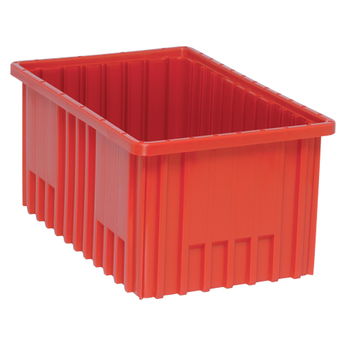 Contenants Divider Box, Plastique, 16,5" la x 10,9" p x 8" h, Rouge Distribution Industrielle GC