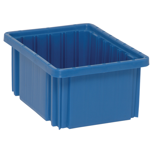 Contenants Divider Box, Plastique, 10,9" la x 8,3" p x 5" h, Bleu Distribution Industrielle GC