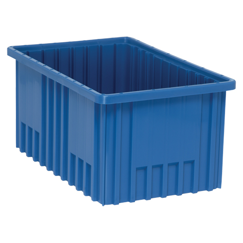 Divider Box&reg; Containers, Plastic, 16.5" W x 10.9" D x 8" H, Blue Distribution Industrielle GC