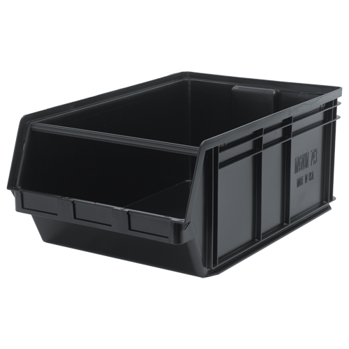 Bac MAGNUM, 11-7/8" ha x 18-3/8" la x 29" p, Capacit&eacute; de 150 lb, Noir Distribution Industrielle GC