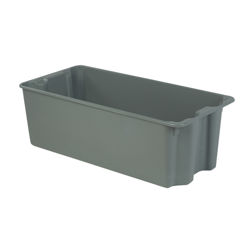 Stack-N-Nest&reg; Plexton Containers, 20.1" W x 42.5" D x 14.1" H, Grey Distribution Industrielle GC