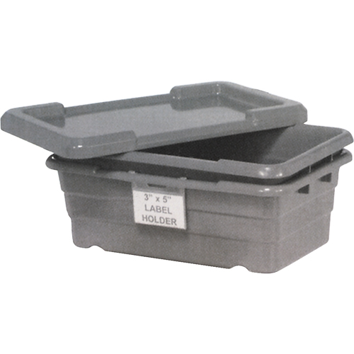 Bacs empilables en crois&eacute;, 16" la x  p x 8,5" h, Gris Distribution Industrielle GC