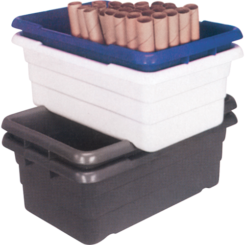 Bacs empilables en crois&eacute;, 16" la x  p x 8,5" h, Gris Distribution Industrielle GC