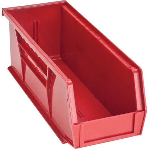 Bacs ultra empilable & suspendable, 4-1/8" la, 4" h x 10-7/8" p, Rouge Distribution Industrielle GC