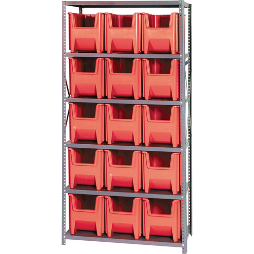 &eacute;l&eacute;ment de rayonnage, Acier, Sans boulons, Capacit&eacute; 800 lb, 36" la x 75" h x 18" p Distribution Industrielle GC