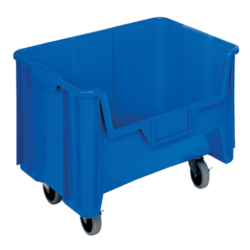 Bac g&eacute;ant mobile empilable, 12-7/16" ha x 19-7/8" la x 15-1/4" p, Capacit&eacute; de 250 lb, Bleu Distribution Industrielle GC
