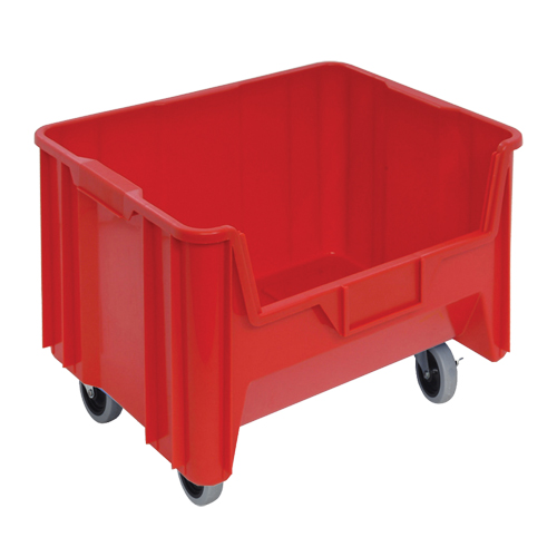 Mobile Giant Stack Container, 12-7/16" H x 19-7/8" W x 15-1/4" D, 250 lbs. Capacity, Red Distribution Industrielle GC