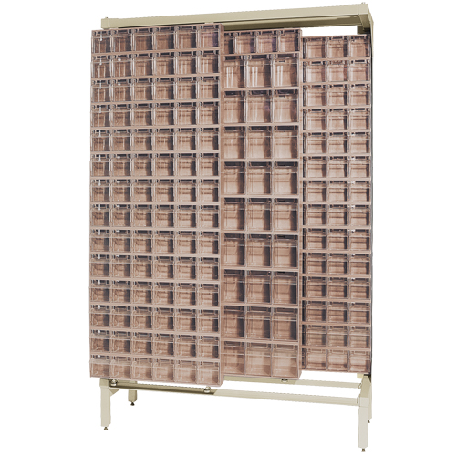 Free-Standing Tip-Out Bins Slider System, 48" W x 18" D x 77" H, 303 Drawers Distribution Industrielle GC