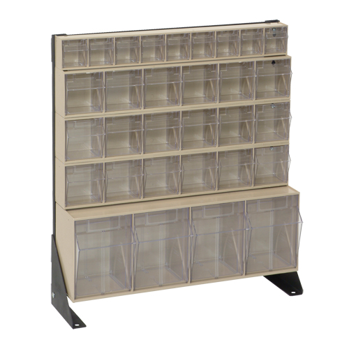 Tip-Out Bins Stand, 23-5/8" W x 8" D x 28" H, 31 Drawers Distribution Industrielle GC