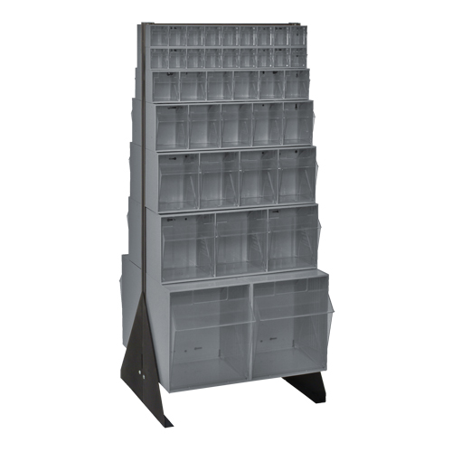 Tip-Out Bins Stand, 23-5/8" W x 16" D x 52" H, 76 Drawers Distribution Industrielle GC