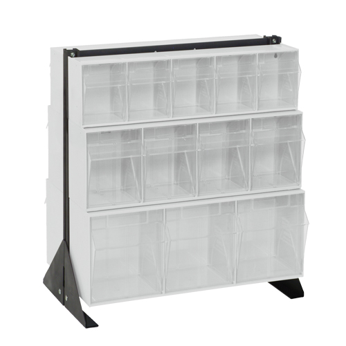 Tip-Out Bins Stand, 23-5/8" W x 16" D x 28" H, 24 Drawers Distribution Industrielle GC