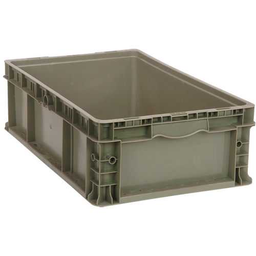 Contenant empilable, 15" la x 15" p x 9,5" h, Gris Distribution Industrielle GC