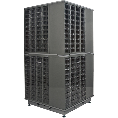 Casiers pour pi&egrave;ces KPC-600, Acier galvanis&eacute;, 40 tiroirs, 18-3/10" x 8-7/10" x 25-3/10", Gris Distribution Industrielle GC