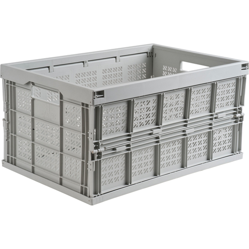 Bac repliable, 21" lo x 14" la x 10,5" h, Gris Distribution Industrielle GC