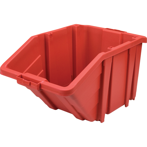Jumbo Plastic Bin, 15-1/2" W x 13" H x 25" D, Red, 200 lbs. Capacity Distribution Industrielle GC
