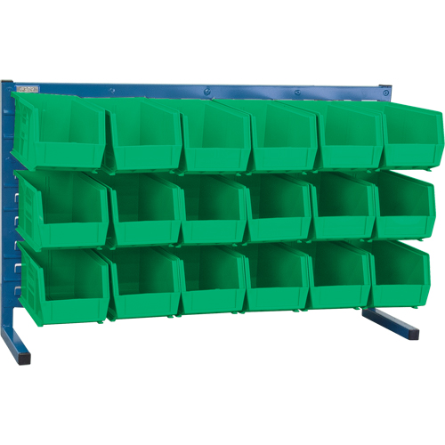 Rayonnage &agrave; persienne avec bacs, 18 bacs, 36" la x 8-1/4" p x 22" h Distribution Industrielle GC