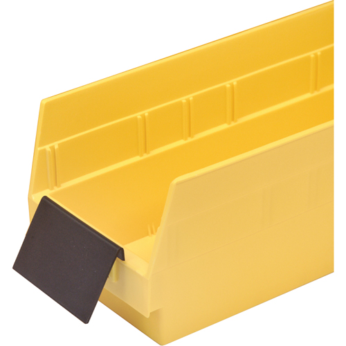 Bacs de rangement pour tablettes - Porte-&eacute;tiquettes de forme allong&eacute;e Distribution Industrielle GC