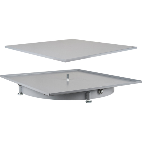 Heavy-Duty Industrial Carousel Drawer Cabinets, Steel, 27-1/2" W x 27-1/2" D x 4" H, Grey Distribution Industrielle GC