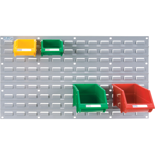 Panneau perfor&eacute; en m&eacute;tal pour bacs, 32 bacs, 36" la x 1/8" p x 19" h Distribution Industrielle GC