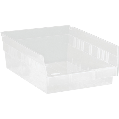 Bacs de rangement pour tablettes, 8-3/8" la x 4" H x 11-5/8" p, Transparent, Capacit&eacute; 30 lb Distribution Industrielle GC