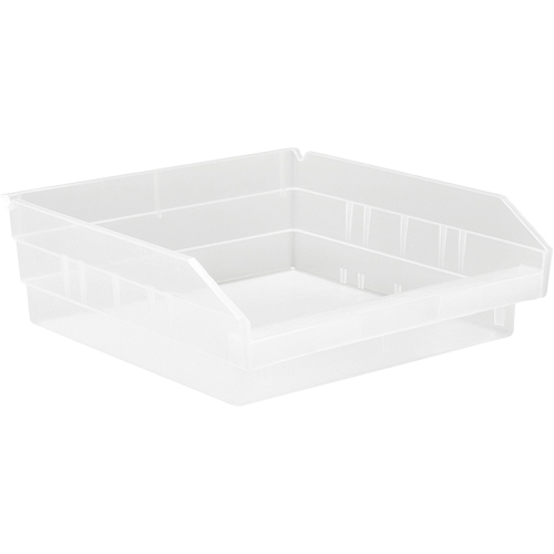 Shelf Bins, 11-1/8" W x 4" H x 11-5/8" D, Clear, 30 lbs. Capacity Distribution Industrielle GC