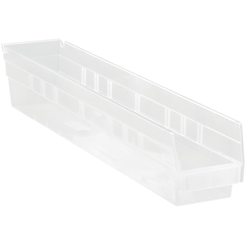 Shelf Bins, 4-1/8" W x 4" H x 23-5/8" D, Clear, 50 lbs. Capacity Distribution Industrielle GC