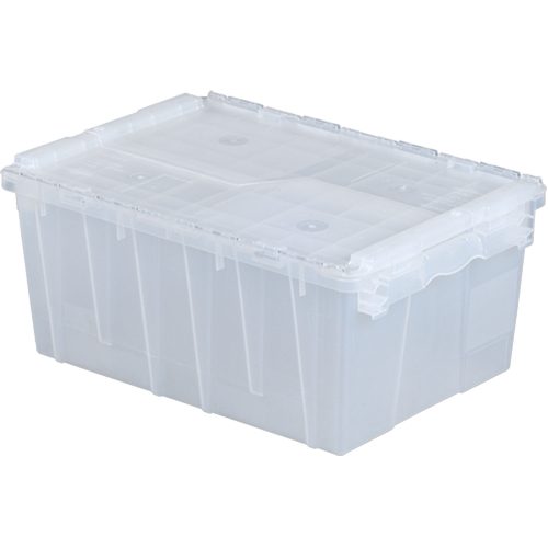 Flipak&reg; Polypropylene Plastic (PP) Distribution Containers, 21.8" x 15.2" x 9.3", Clear Distribution Industrielle GC