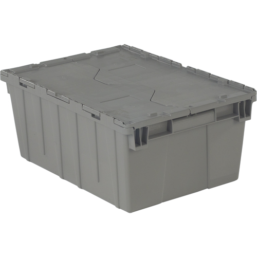 Contenants de distribution Flipak en plastique poly&eacute;thyl&egrave;ne (PE), 21,9" x 15,2" x 9,3", Gris Distribution Industrielle GC