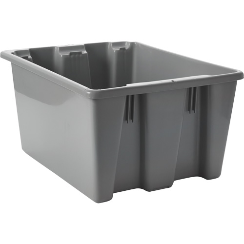 Stack & Nest Palletote Box, 10" x 15.5" x 19.5", Grey Distribution Industrielle GC