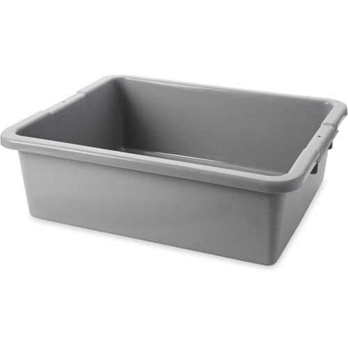 Undivided Bus/Utility Box, 7" H x 21.5" D x 17" L, Polyethylene, Grey Distribution Industrielle GC