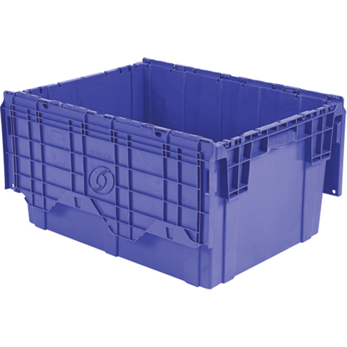 Flipak Polyethylene Plastic (PE) Distribution Containers, 27.9" x 20.9" x 15.2", Blue Distribution Industrielle GC