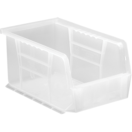 Bac transparent ultra empilable & suspendable, 6" la, 5" h x 9-1/4" p, Transparent Distribution Industrielle GC