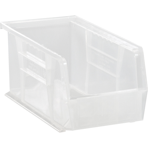Bac transparent ultra empilable & suspendable, 4-1/8" la, 4" h x 10-7/8" p, Transparent Distribution Industrielle GC