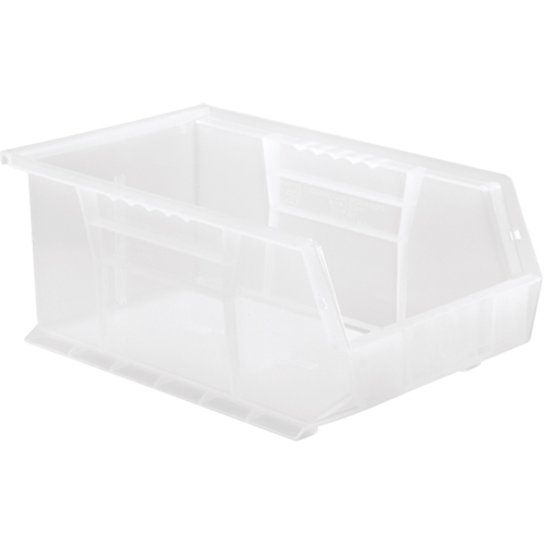 Bac transparent ultra empilable & suspendable, 8-1/4" la, 6" h x 13-5/8" p, Transparent Distribution Industrielle GC