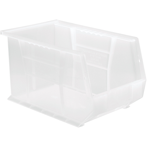 Bac transparent ultra empilable & suspendable, 8-1/4" la, 8" h x 13-5/8" p, Transparent Distribution Industrielle GC