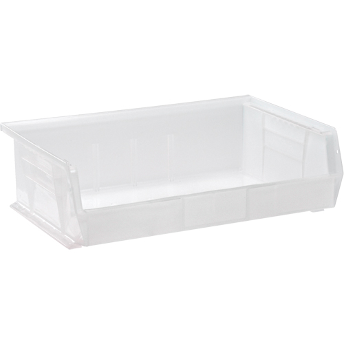 Bac transparent ultra empilable & suspendable, 16-1/2" la, 5" h x 10-7/8" p, Transparent Distribution Industrielle GC
