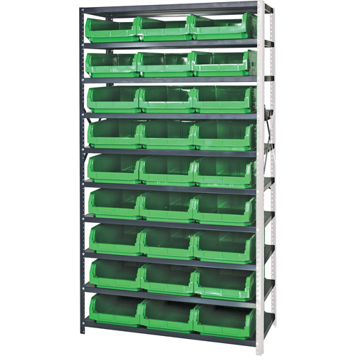 &eacute;l&eacute;ment de rayonnage avec bacs empilables, Acier, Bac Magnum, Capacit&eacute; 650 lb, 42" la x 76" h Distribution Industrielle GC