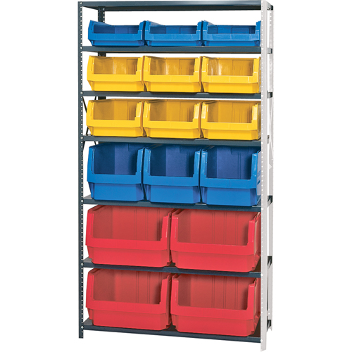 &eacute;l&eacute;ment de rayonnage avec bacs empilables, Acier, Bac Magnum, Capacit&eacute; 650 lb, 42" la x 76" h Distribution Industrielle GC