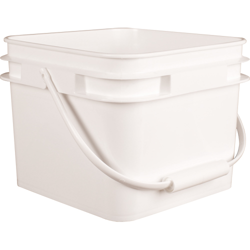 Square Pail, Plastic, 2.1 gal. Distribution Industrielle GC