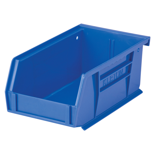 Bac empilable & &agrave; suspendre, 4-1/8" la, 3" h x 7-3/8" p, Bleu Distribution Industrielle GC