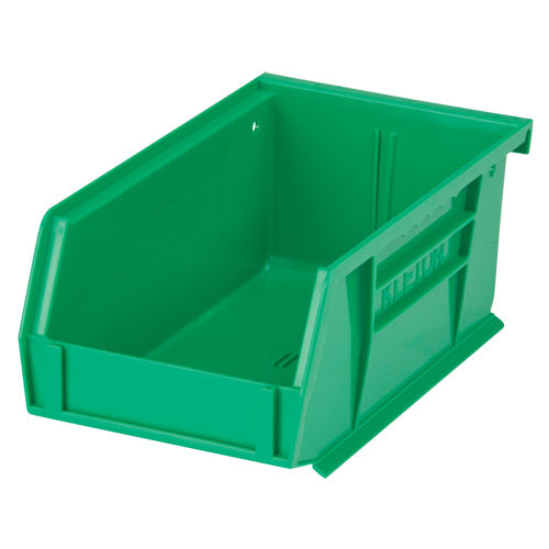 Bac empilable & &agrave; suspendre, 4-1/8" la, 3" h x 7-3/8" p, Vert Distribution Industrielle GC