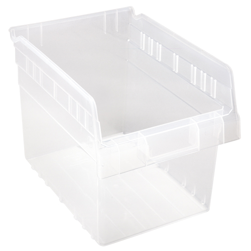 Store-Max Shelf Bins, 8-3/8" W x 8" H x 11-5/8" D, Clear, 44 lbs. Capacity Distribution Industrielle GC