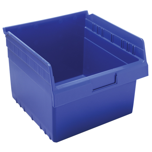 Store-Max Shelf Bins, 11-1/8" W x 8" H x 11-5/8" D, Blue, 44 lbs. Capacity Distribution Industrielle GC