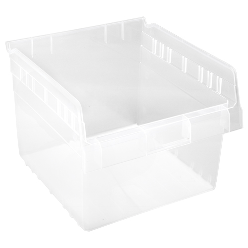 Store-Max Shelf Bins, 11-1/8" W x 8" H x 11-5/8" D, Clear, 44 lbs. Capacity Distribution Industrielle GC