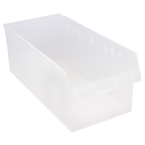 Bacs pour &eacute;tag&egrave;re Store-Max, 11-1/8" la x 8" H x 23-5/8" p, Transparent, Capacit&eacute; 68 lb Distribution Industrielle GC