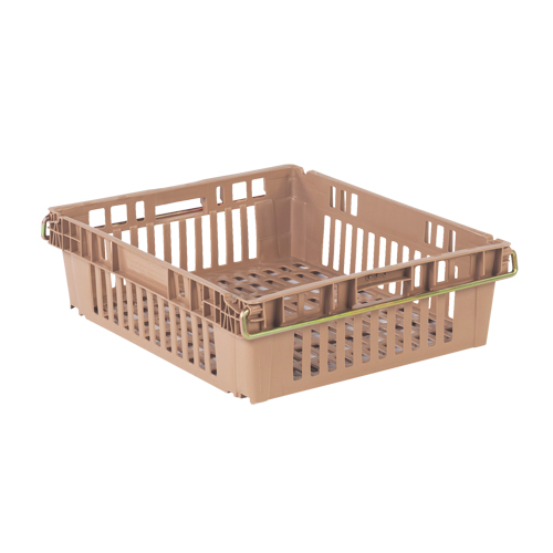 Contenant en plastique empilable Stack-N-Nest pour l'agriculture, 20,3" x 24" x 6,8", Beige Distribution Industrielle GC