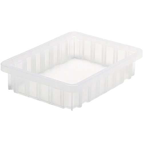 Divider Box&reg; Container, Plastic, 10.875" W x 8.25" D x 2.5" H, Clear Distribution Industrielle GC